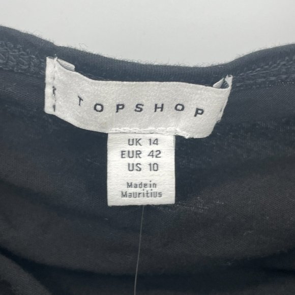 Topshop Women's Ruched Crop Camisole Black - Picture 6 of 7